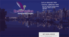 Desktop Screenshot of embarkation.ca